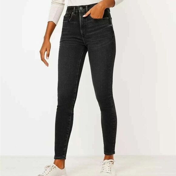 LOFT Denim - Loft Black High Rise The Skinny Jeans